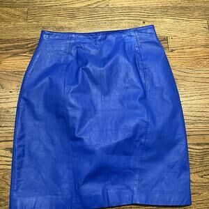 80’s Chia Leather Skirt